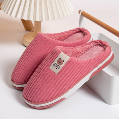 Slippers For Women And Men Thick-soled  Indoor Warm  Slipper