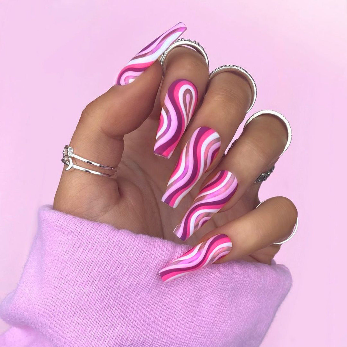 Artistic Wearable Finished Fake Nails