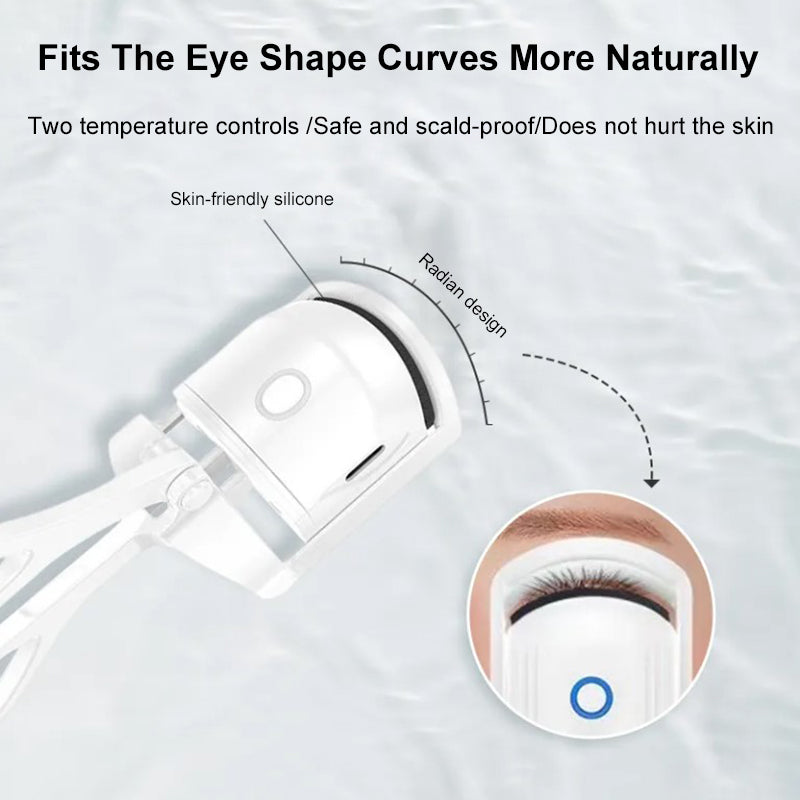 Eyelash Curler Portable Electric Heated Comb Eye Lash Long Lasting Eyelashes