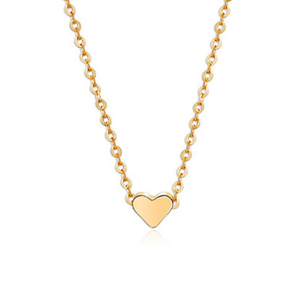 Simple Fashion Heart Double-sided Necklace