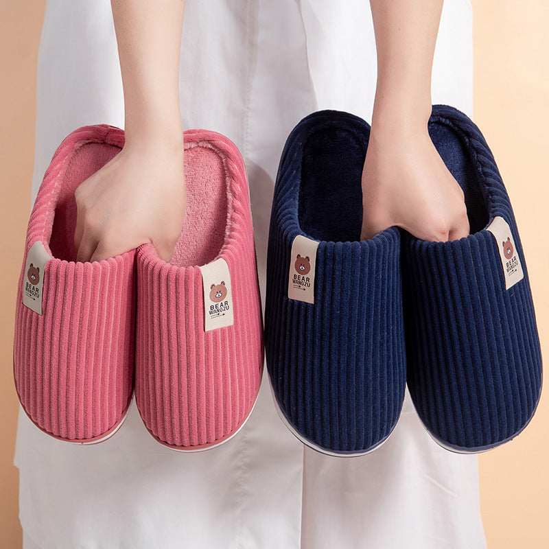 Slippers For Women And Men Thick-soled  Indoor Warm  Slipper