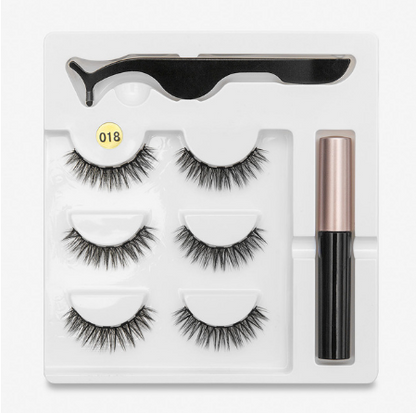 A Pair Of False Eyelashes With Magnets In Fashion