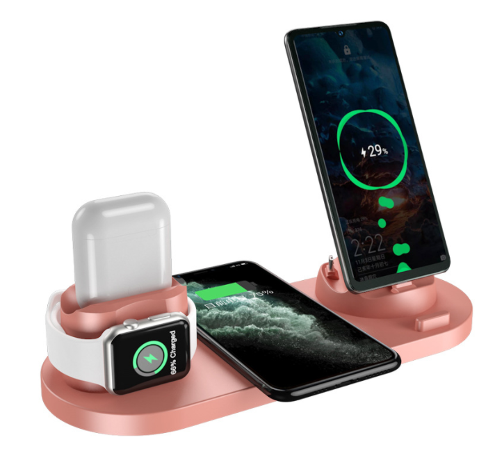 Wireless Charger For IPhone Fast Charger Phone,IPad And Watch 6 In 1 Charging