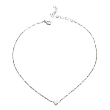 Simple Fashion Heart Double-sided Necklace