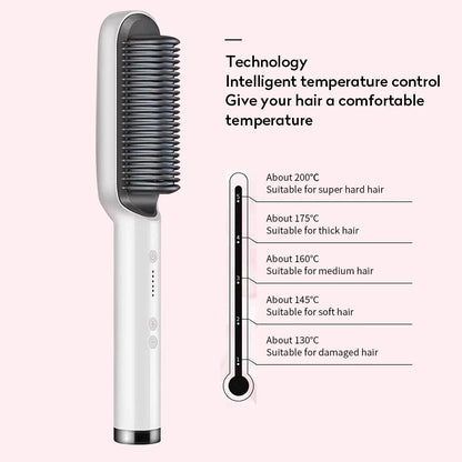 2 In 1 Hair Straightener Hot Comb