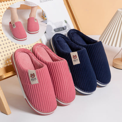 Slippers For Women And Men Thick-soled  Indoor Warm  Slipper