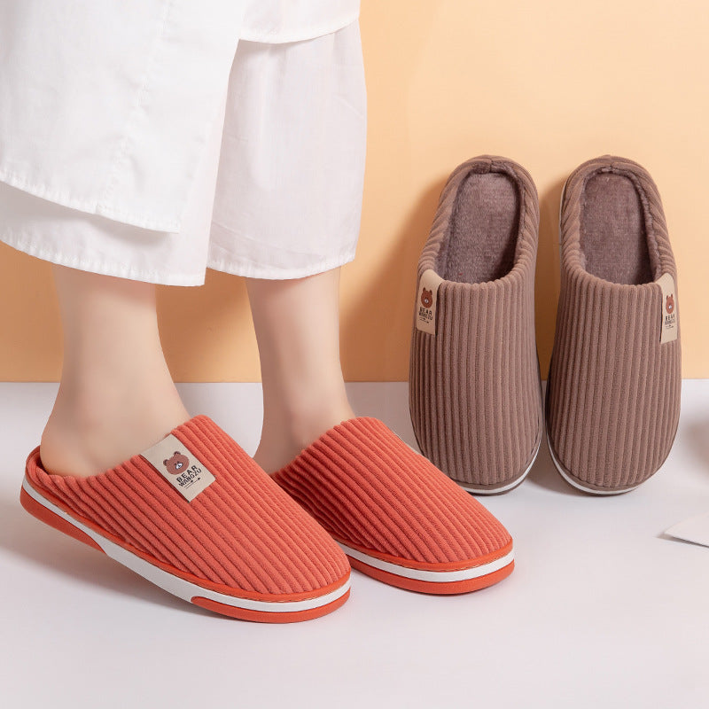 Slippers For Women And Men Thick-soled  Indoor Warm  Slipper