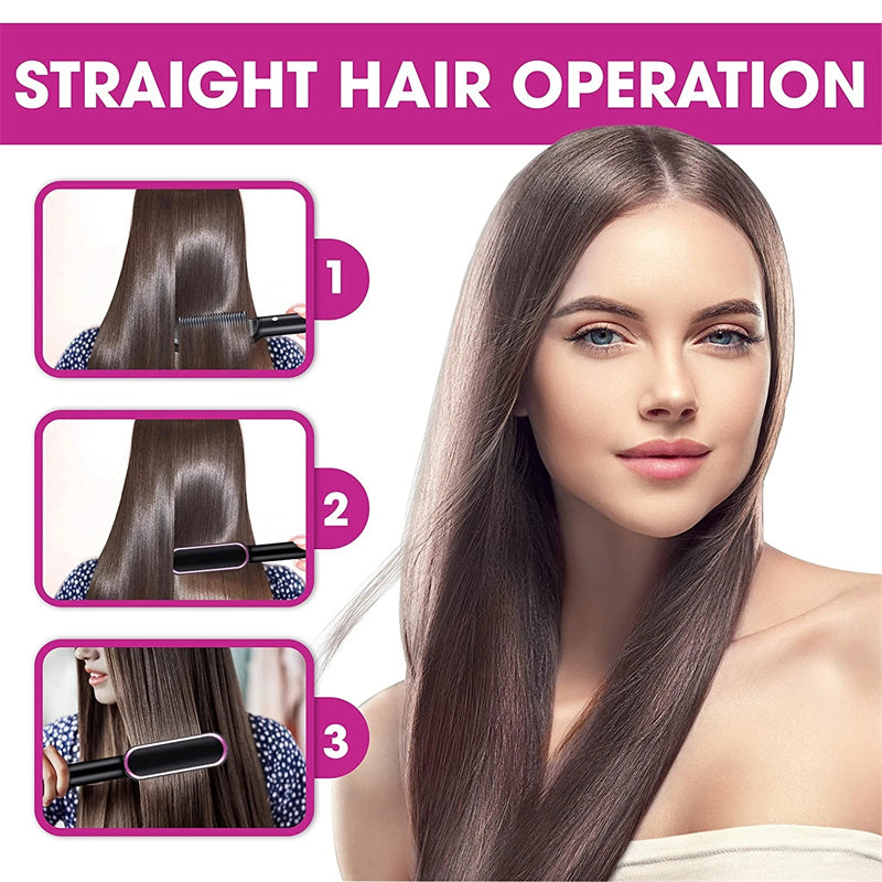 2 In 1 Hair Straightener Hot Comb