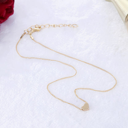 Simple Fashion Heart Double-sided Necklace